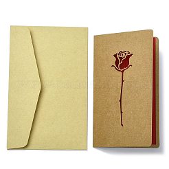 3 Sets Kraft Paper Greeting Cards&nbsp;AJEW-FS0001-27C