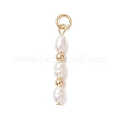 3Pcs 3 Styles Natural Cultured Freshwater Pearl Pendants&nbsp;PALLOY-JF05069