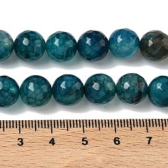 Natural Dragon Veins Agate(Dyed & Heated) Beads Strands&nbsp;G-M437-C01-01R-01