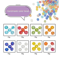 120g 8 Colors Round Glass Seed Beads&nbsp;SEED-YW0001-63