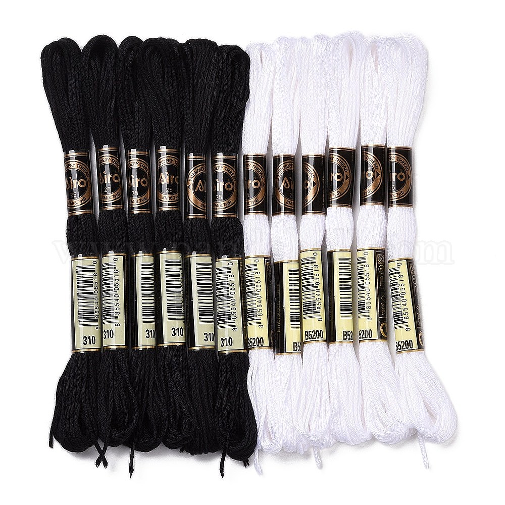 thumbnail image 2 of FASHEWELRY 210 Yards Polyester Embroidery Floss - 24 Colors Pink Crewel Cross Stitch Thread 2 of 9