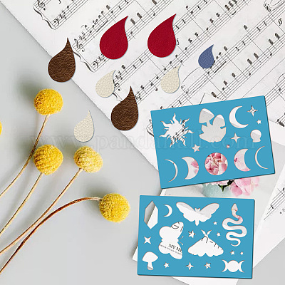 Acrylic Earring Handwork Template&nbsp;DIY-WH0359-025-1