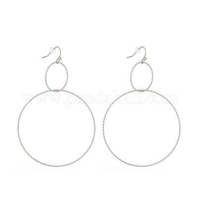 304 Stainless Steel Dangle Earrings&nbsp;EJEW-L237-02P-1