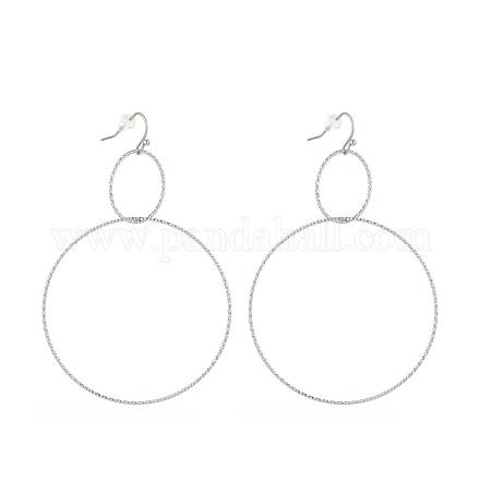 304 Stainless Steel Dangle Earrings EJEW-L237-02P-1