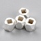 Brass Spacer Beads, Cadmium Free & Lead Free, Long-Lasting Plated, Faceted Column, 925 Sterling Silver Plated, 2x2mm, Hole: 1mm