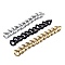 Handmade Spray Painted CCB Plastic Curb Chains, Twisted Chain, for Handbag Chain Making, Oval, Mixed Color, Links: 22.5x23x6mm, 39.37 inch(1m)/Strand, 3stands/Set