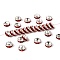 Brass Grade A Rhinestone Spacer Beads, Cadmium Free & Lead Free, Straight Flange, Rondelle, Silver, Light Siam, 6mm, Hole: 1mm