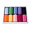 10 Colors Polyester Sewing Thread, Mixed Color, Packing: 63x34x12mm, 10pcs/set