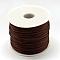 Nylon Satin Rattail Cords, Beading Threads for Bracelet Jewelry Making Chinese Knot Macrame Craft, Coconut Brown, 1.5mm, about 100yards/roll(300 feet/roll)