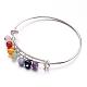 Brass Charm Bangles&nbsp;BJEW-JB02545-1