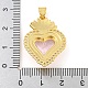 Rack Plating Brass Pendants&nbsp;ZIRC-L100-163G-02-3