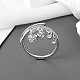 Brass Micro Pave Clear Cubic Zirconia Cuff Rings&nbsp;FS-WG905BE-01-3