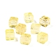 Natural Lemon Quartz(Heated) Cube Beads&nbsp;PW-WGA95C5-01-1