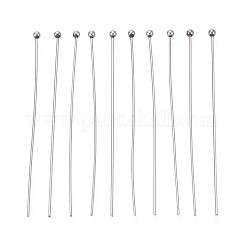 304ステンレススチールヘッドピン  ステンレス鋼色  50mm  ヘッド：2mm  100個/セット