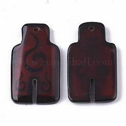 Hand Painting Natural Agate Pendants&nbsp;G-S359-066