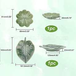 Leaf Ceramic Decorative Plates&nbsp;PW-WG7A7B6-01