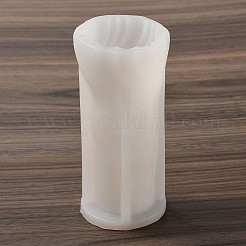 DIYキャンドルシリコンモールド  キャンドル作り用  柱  ホワイト  12x5.5cm  内径：5のCM&nbsp;LS-SIMO-C014-02I