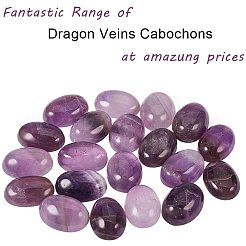 Natural Amethyst Flat Back Cabochons&nbsp;PH-G-G741-13x18mm