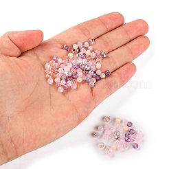 500Pcs Electroplat Opaque Glass Beads&nbsp;EGLA-YW0001-39B