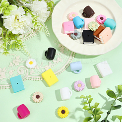 24Pcs 24 Styles Food Grade Silicone Beads&nbsp;SIL-PA0001-56