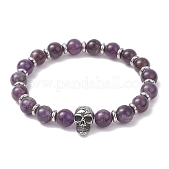Natural Amethyst Stretch Bracelets&nbsp;BJEW-JB12184-03