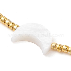 Natural Pearl & Seed Braided Bead Bracelets&nbsp;BJEW-JB09722