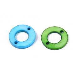 Dyed Natural Freshwater Shell Pendants and Links Kits&nbsp;SHEL-T020-57