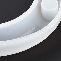Diy 曲線 c 形状ローソク足シリコーン金型  レジン型  UVレジン用  エポキシ樹脂工芸品作り  ホワイト  194x120x29mm  内寸（キャンドルセッティング）：22.5mm&nbsp;DIY-E040-02