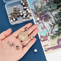 50Pcs 201 Stainless Steel Cord Ends&nbsp;STAS-PH0004-72