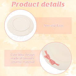 2Pcs Porcelain Plates&nbsp;AJEW-GL0003-46