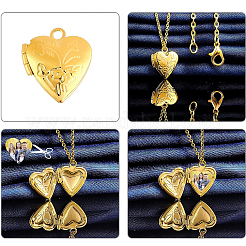 10Pcs Brass Locket Pendants&nbsp;KK-FP0001-01