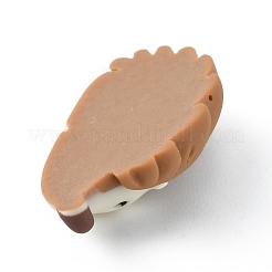 森をテーマにした不透明樹脂デコデンカボション  ハリネズミの形  他の動物  16x27x6mm&nbsp;RESI-WH0034-19F