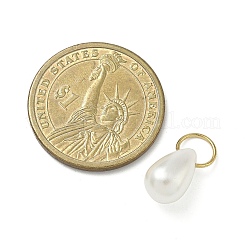 Teardrop Imitation Pearl Acrylic Pendants&nbsp;PALLOY-JF04397