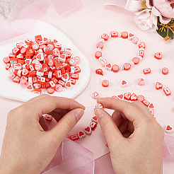 Valentine's Day Theme 300Pcs Handmade Polymer Clay Beads&nbsp;CLAY-SP0001-01C