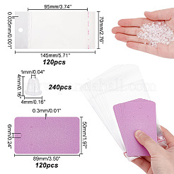 120Pcs Blank kraft Paper Earring Card Holder for Earring Display&nbsp;DIY-PH0009-96A