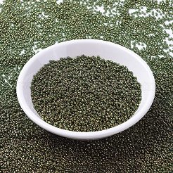 MIYUKIラウンドロカイユビーズ  日本製シードビーズ  （rr307)ダークトパーズゴールド光沢  11/0  2x1.3mm  穴：0.8mm  約1100PCS /ボトル  10 G /ボトル&nbsp;SEED-JP0008-RR0307