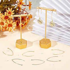 60Pcs 2 Colors 304 Stainless Steel Earring Hooks&nbsp;STAS-BBC0004-47