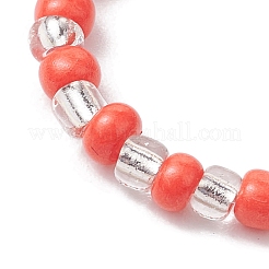 Glass Seed Beads Stretch Rings for Women&nbsp;RJEW-JR00690