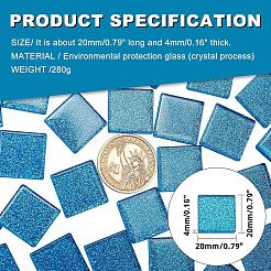 Glitter Glass Cabochons&nbsp;GLAA-FH0001-03A