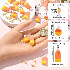 20Pcs Halloween Opaque Resin Pendants&nbsp;RESI-YW0002-08