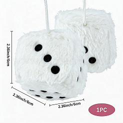 Dice Plush Cloth Pendant Decorations&nbsp;HJEW-SP0001-84A