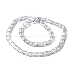 Transparent Electroplate Glass Beads Strands&nbsp;LS-EGLA-H103-PL01