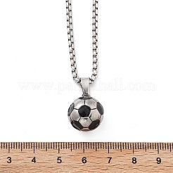 201 Stainless Steel Pendant Necklaces&nbsp;NJEW-H058-02P