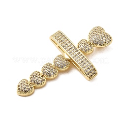 Brass Micro Pave Cubic Zirconia Pendants&nbsp;KK-A266-05C-G