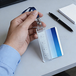 5Pcs Plastic Swipe ID Card Holder&nbsp;AJEW-CP0011-64