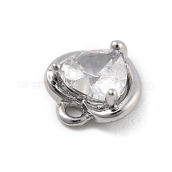 Brass Micro Pave Cubic Zirconia Pendants&nbsp;KK-D283-25P
