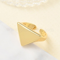 Brass Cuff Open Rings&nbsp;RJEW-C170-01G