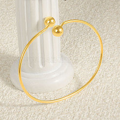 European Style 304 Stainless Steel Cuff Bangles&nbsp;LI7409-2