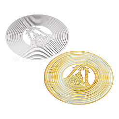2Pcs 2 Colors 201 Stainless Steel Connector Charms/Links&nbsp;STAS-TA0005-56