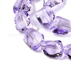 Electroplate Glass Beads Strands&nbsp;X-EGLA-N012-05B
